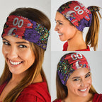 Personalized Hobart Hurricanes Cricket Neck Gaiter Hippie Psychedelic Pattern Vibrant Mandala Art Style