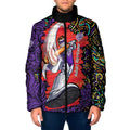 Personalized Hobart Hurricanes Cricket Padded Jacket Hippie Psychedelic Pattern Vibrant Mandala Art Style