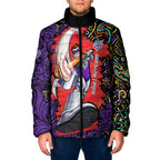Personalized Hobart Hurricanes Cricket Padded Jacket Hippie Psychedelic Pattern Vibrant Mandala Art Style