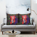 Personalized Hobart Hurricanes Cricket Pillow Cover Hippie Psychedelic Pattern Vibrant Mandala Art Style