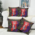 Personalized Hobart Hurricanes Cricket Pillow Cover Hippie Psychedelic Pattern Vibrant Mandala Art Style