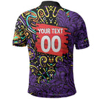 Personalized Hobart Hurricanes Cricket Polo Shirt Hippie Psychedelic Pattern Vibrant Mandala Art Style