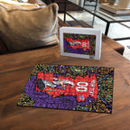 Personalized Hobart Hurricanes Cricket Puzzle Hippie Psychedelic Pattern Vibrant Mandala Art Style