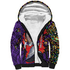 Personalized Hobart Hurricanes Cricket Sherpa Hoodie Hippie Psychedelic Pattern Vibrant Mandala Art Style