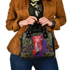 Personalized Hobart Hurricanes Cricket Shoulder Handbag Hippie Psychedelic Pattern Vibrant Mandala Art Style