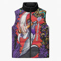 Personalized Hobart Hurricanes Cricket Sleeveless Puffer Jacket Hippie Psychedelic Pattern Vibrant Mandala Art Style