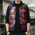 Personalized Hobart Hurricanes Cricket Sleeveless Puffer Jacket Hippie Psychedelic Pattern Vibrant Mandala Art Style
