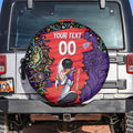 Personalized Hobart Hurricanes Cricket Spare Tire Cover Hippie Psychedelic Pattern Vibrant Mandala Art Style