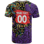 Personalized Hobart Hurricanes Cricket T Shirt Hippie Psychedelic Pattern Vibrant Mandala Art Style