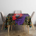 Personalized Hobart Hurricanes Cricket Tablecloth Hippie Psychedelic Pattern Vibrant Mandala Art Style