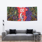Personalized Hobart Hurricanes Cricket Tapestry Hippie Psychedelic Pattern Vibrant Mandala Art Style