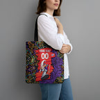 Personalized Hobart Hurricanes Cricket Tote Bag Hippie Psychedelic Pattern Vibrant Mandala Art Style