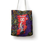 Personalized Hobart Hurricanes Cricket Tote Bag Hippie Psychedelic Pattern Vibrant Mandala Art Style
