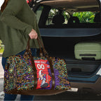Personalized Hobart Hurricanes Cricket Travel Bag Hippie Psychedelic Pattern Vibrant Mandala Art Style