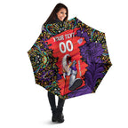 Personalized Hobart Hurricanes Cricket Umbrella Hippie Psychedelic Pattern Vibrant Mandala Art Style