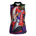 Personalized Hobart Hurricanes Cricket Women Sleeveless Polo Shirt Hippie Psychedelic Pattern Vibrant Mandala Art Style