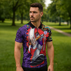 Personalized Hobart Hurricanes Cricket Zipper Polo Shirt Hippie Psychedelic Pattern Vibrant Mandala Art Style