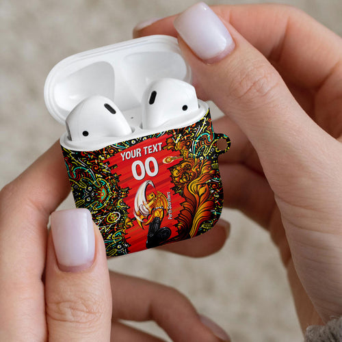 Personalized Perth Scorchers Cricket AirPods Case Hippie Psychedelic Pattern Vibrant Mandala Art Style