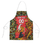 Personalized Perth Scorchers Cricket Apron Hippie Psychedelic Pattern Vibrant Mandala Art Style