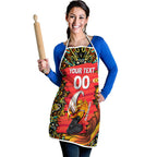 Personalized Perth Scorchers Cricket Apron Hippie Psychedelic Pattern Vibrant Mandala Art Style