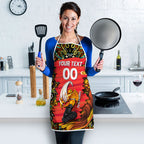 Personalized Perth Scorchers Cricket Apron Hippie Psychedelic Pattern Vibrant Mandala Art Style
