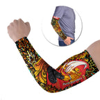 Personalized Perth Scorchers Cricket Arm Sleeves Hippie Psychedelic Pattern Vibrant Mandala Art Style