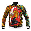 Personalized Perth Scorchers Cricket Baseball Jacket Hippie Psychedelic Pattern Vibrant Mandala Art Style