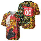 Personalized Perth Scorchers Cricket Baseball Jersey Hippie Psychedelic Pattern Vibrant Mandala Art Style