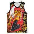 Personalized Perth Scorchers Cricket Basketball Jersey Hippie Psychedelic Pattern Vibrant Mandala Art Style