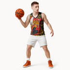 Personalized Perth Scorchers Cricket Basketball Jersey Hippie Psychedelic Pattern Vibrant Mandala Art Style