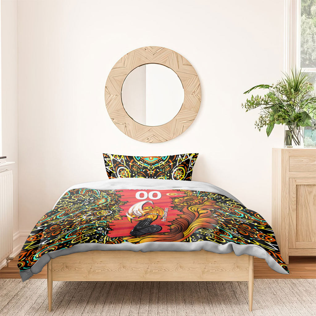 Personalized Perth Scorchers Cricket Bedding Set Hippie Psychedelic Pattern Vibrant Mandala Art Style
