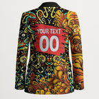 Personalized Perth Scorchers Cricket Blazer Hippie Psychedelic Pattern Vibrant Mandala Art Style