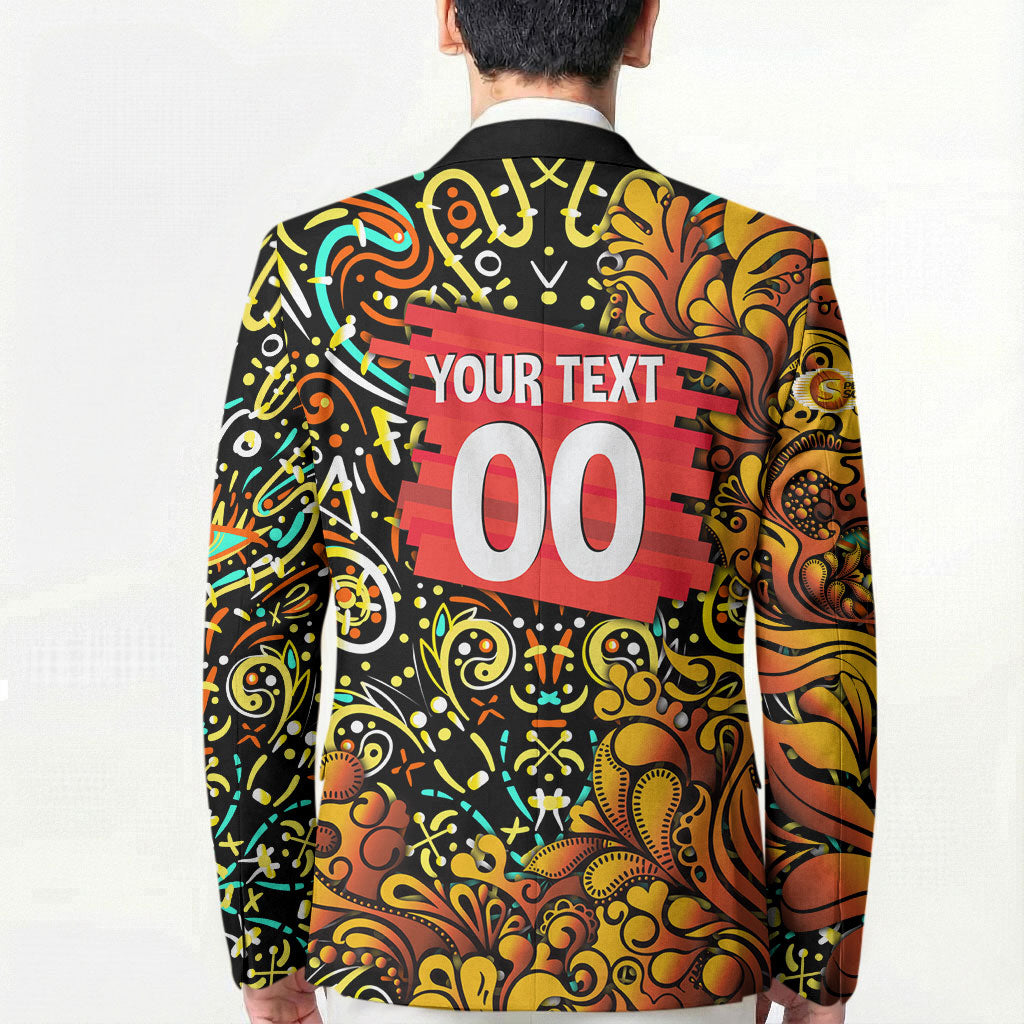 Personalized Perth Scorchers Cricket Blazer Hippie Psychedelic Pattern Vibrant Mandala Art Style