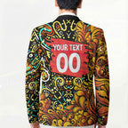 Personalized Perth Scorchers Cricket Blazer Hippie Psychedelic Pattern Vibrant Mandala Art Style