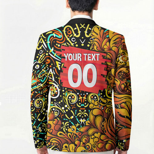Personalized Perth Scorchers Cricket Blazer Hippie Psychedelic Pattern Vibrant Mandala Art Style