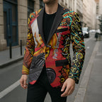 Personalized Perth Scorchers Cricket Blazer Hippie Psychedelic Pattern Vibrant Mandala Art Style