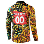 Personalized Perth Scorchers Cricket Button Sweatshirt Hippie Psychedelic Pattern Vibrant Mandala Art Style