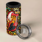 Personalized Perth Scorchers Cricket 4 in 1 Can Cooler Tumbler Hippie Psychedelic Pattern Vibrant Mandala Art Style
