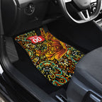 Personalized Perth Scorchers Cricket Car Mats Hippie Psychedelic Pattern Vibrant Mandala Art Style