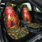 Personalized Perth Scorchers Cricket Car Seat Cover Hippie Psychedelic Pattern Vibrant Mandala Art Style