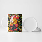 Personalized Perth Scorchers Cricket Ceramic Mug Hippie Psychedelic Pattern Vibrant Mandala Art Style