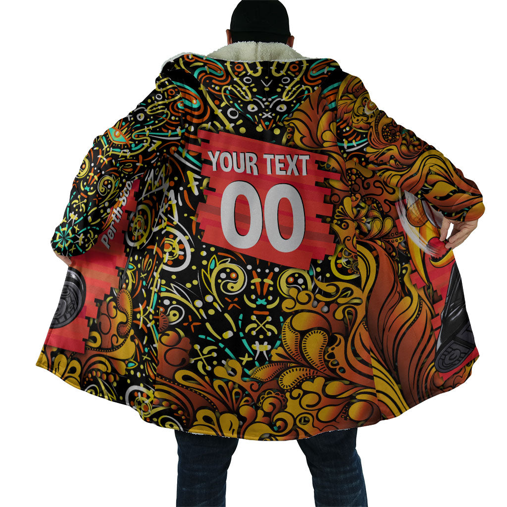 Personalized Perth Scorchers Cricket Cloak Hippie Psychedelic Pattern Vibrant Mandala Art Style