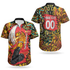 Personalized Perth Scorchers Cricket Couples Matching Summer Maxi Dress and Hawaiian Shirt Hippie Psychedelic Pattern Vibrant Mandala Art Style