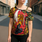 Personalized Perth Scorchers Cricket Cross Shoulder Shirt Hippie Psychedelic Pattern Vibrant Mandala Art Style