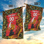 Personalized Perth Scorchers Cricket Garden Flag Hippie Psychedelic Pattern Vibrant Mandala Art Style