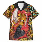 Personalized Perth Scorchers Cricket Hawaiian Shirt Hippie Psychedelic Pattern Vibrant Mandala Art Style