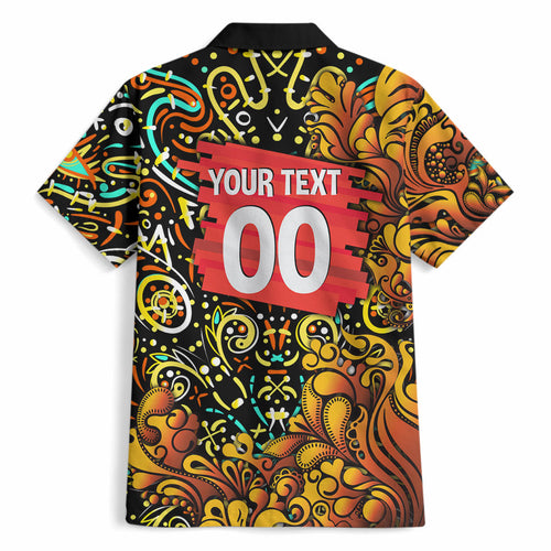 Personalized Perth Scorchers Cricket Hawaiian Shirt Hippie Psychedelic Pattern Vibrant Mandala Art Style