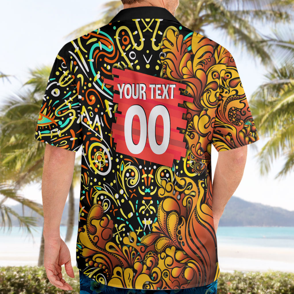 Personalized Perth Scorchers Cricket Hawaiian Shirt Hippie Psychedelic Pattern Vibrant Mandala Art Style