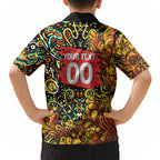 Personalized Perth Scorchers Cricket Hawaiian Shirt Hippie Psychedelic Pattern Vibrant Mandala Art Style