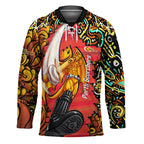 Personalized Perth Scorchers Cricket Hockey Jersey Hippie Psychedelic Pattern Vibrant Mandala Art Style